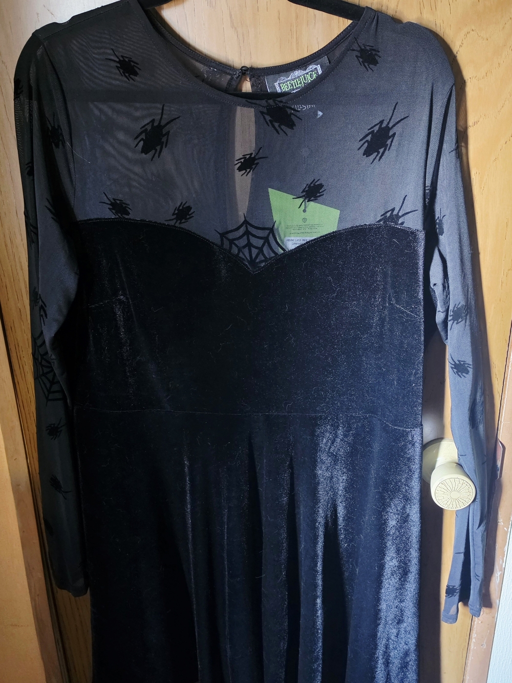 Killstar Here Lies BeetleJuice Velvet Dress